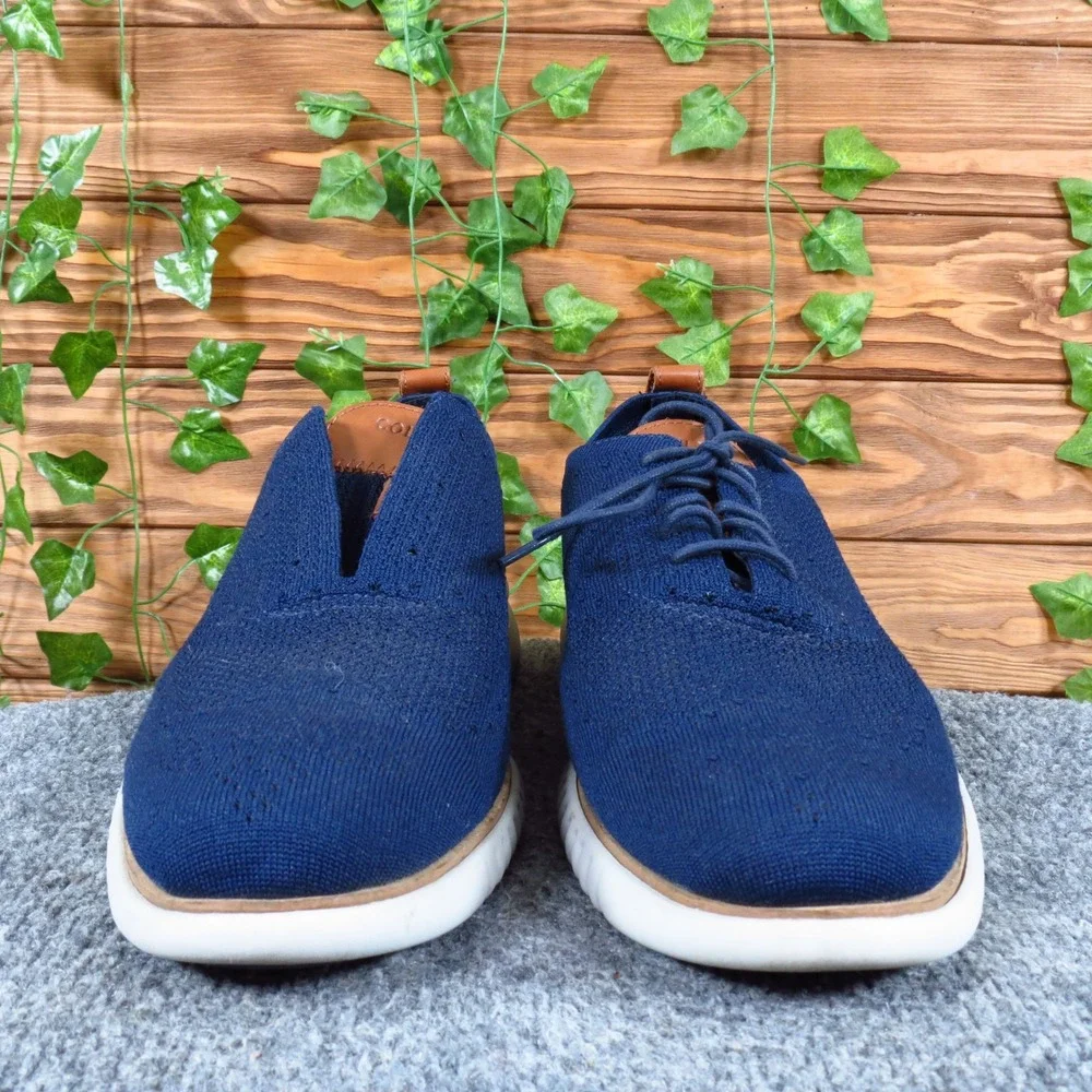 Cole Haan 2.ZERØGRAND Stitchlite Mens Oxford‎ 12 Professional Marine Blue Knit